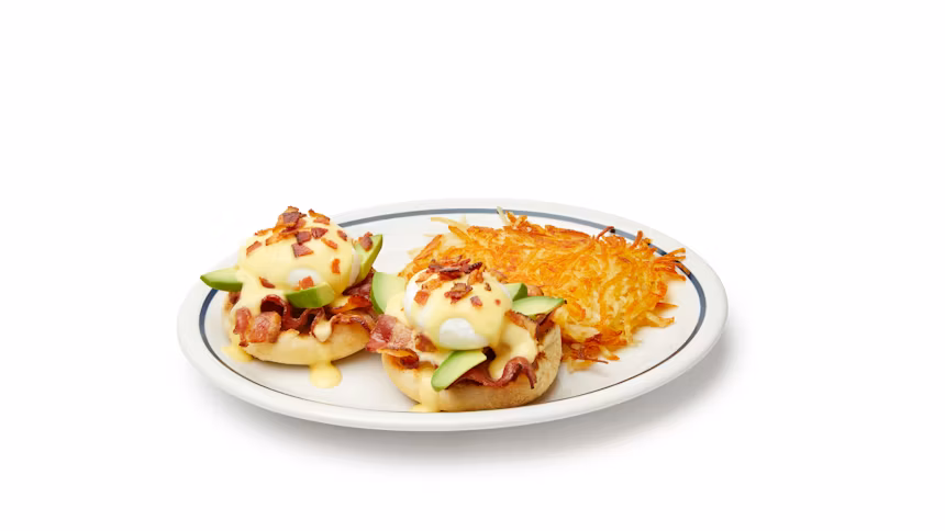IHOP® Pesto Veggie Eggs Benedict